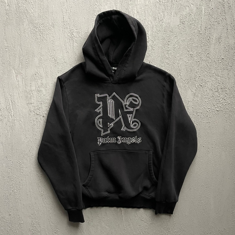 Palm Angels Hoodie mens XL black streetwear designer